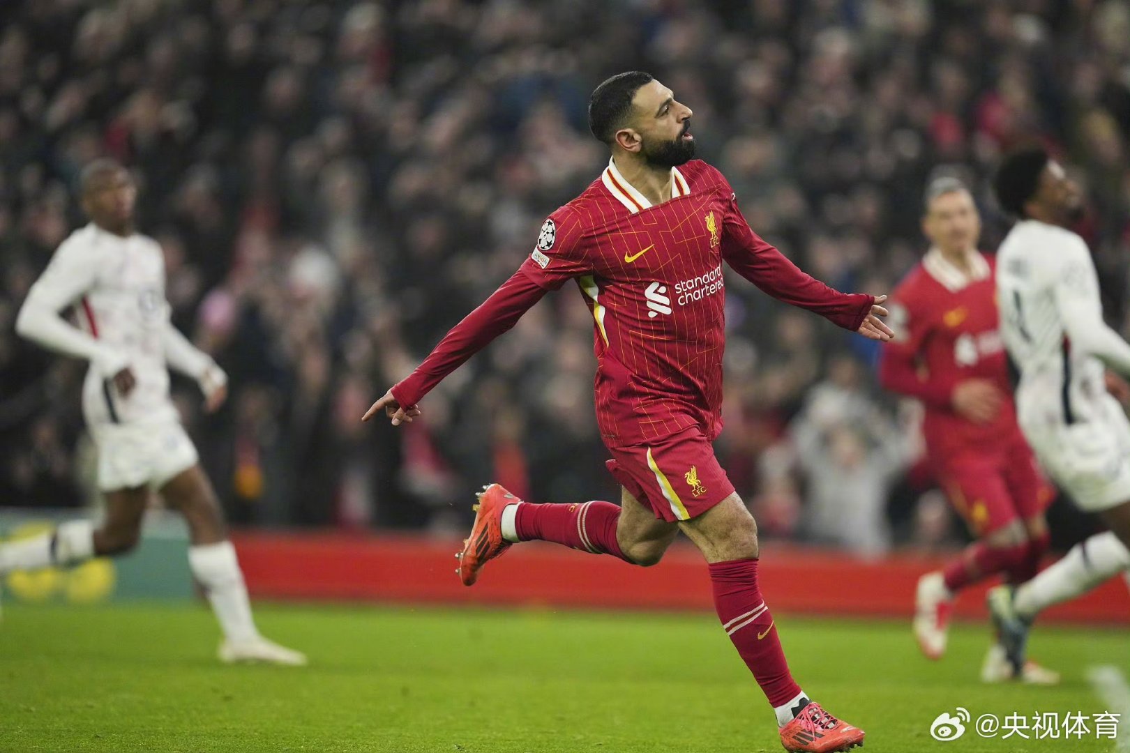利物浦主场大胜多特蒙德，萨拉赫进球破门
